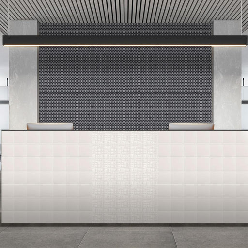 Nu Tempo Pure White Web Glossy 4x4 Ceramic  Tile