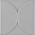 Nu Tempo Silver Lining Arc Glossy 4x4 Ceramic  Tile