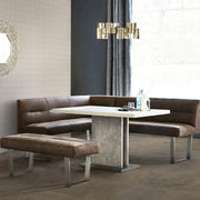 Nu Tempo Silver Lining Arc Glossy 4x4 Ceramic  Tile