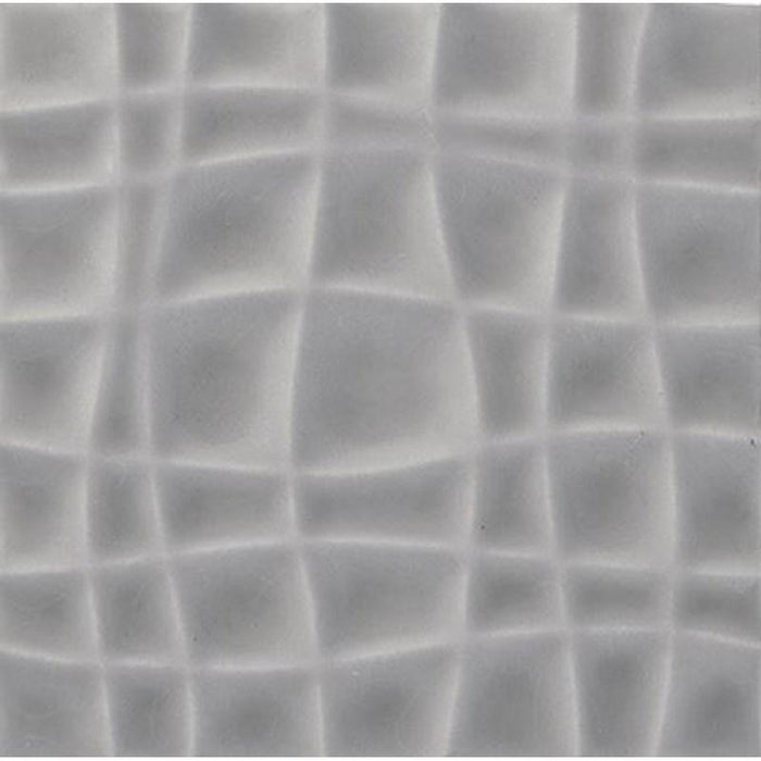 Nu Tempo Silver Lining Web Glossy 4x4 Ceramic  Tile
