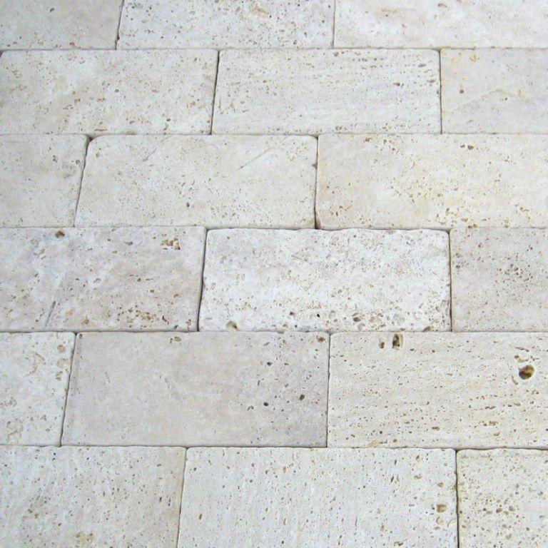 Nysa Travertine Paver 8x16 Tumbled   1.25 inch