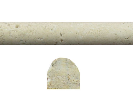 Nysa Travertine Trim 12 Honed     Pencil Rail