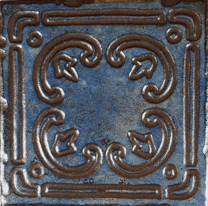 Oasis Blue Deco 6x6 Porcelain  Tile