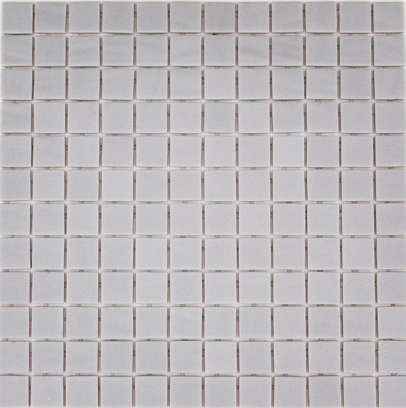 Onix Natureglass Malla Smooth Grey 1x1 Square  Glass  Mosaic