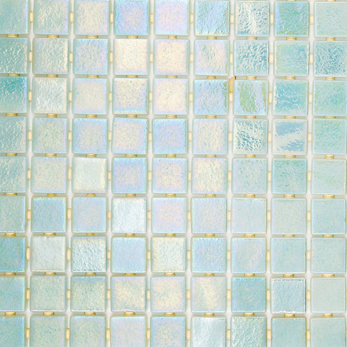 Onix Opalescent Claro Verde 1x1 Square  Glass  Mosaic