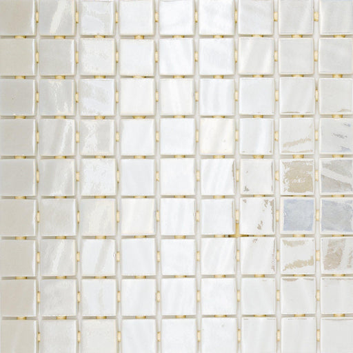 Onix Opalo Blanco 1x1 Square  Glass  Mosaic