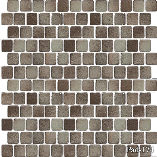Pad Coconut 1x1 Square Smooth, Matte, Textured Porcelain  Mosaic