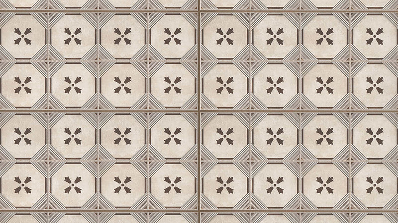 Palazzo Antique Cotto Dynasty Deco Honed 12x24 Porcelain  Tile