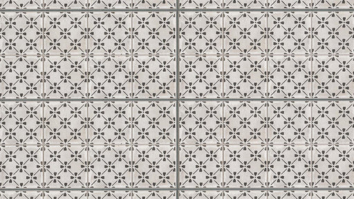 Palazzo Castle Graphite Bloom Deco Honed 12x24 Porcelain  Tile