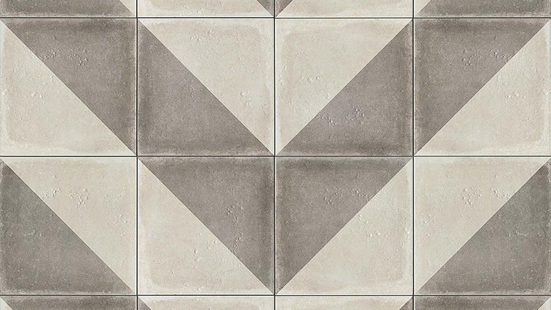 Palazzo Vintage Grey Villa Deco Honed 12x12 Porcelain  Tile