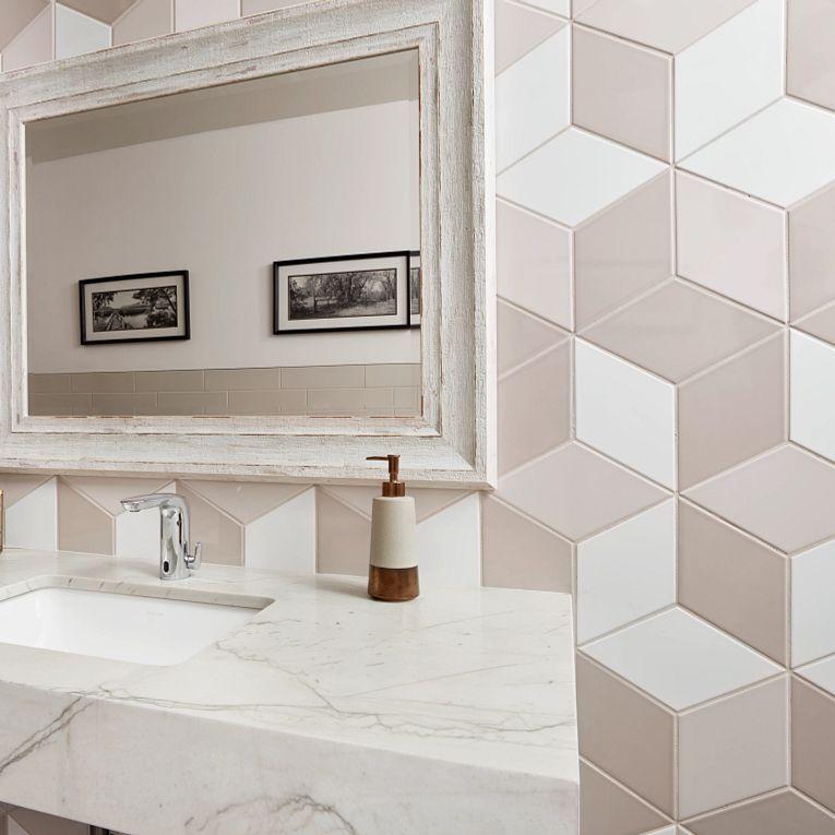 Paloma Cloud Glossy 6x10 Ceramic  Tile