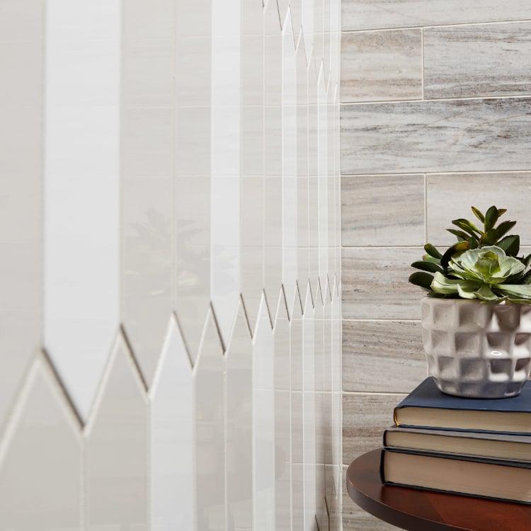 Paloma Cotton Glossy 3x12 Ceramic  Tile