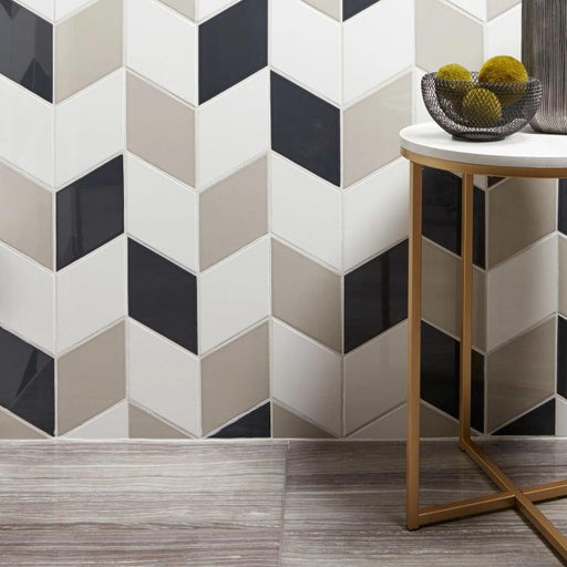 Paloma Steel Glossy 6x10 Ceramic  Tile