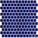 Peb Cobalt Blue 1x1 Square Smooth, Glazed Porcelain  Mosaic