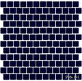 Peb Royal Blue 1x1 Square Smooth, Glazed Porcelain  Mosaic