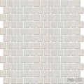 Peb White 1x1 Square Smooth, Glazed Porcelain  Mosaic
