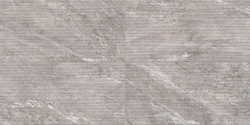 Perpetuo Eternal Grey Wave Satin 12x24 Ceramic  Tile
