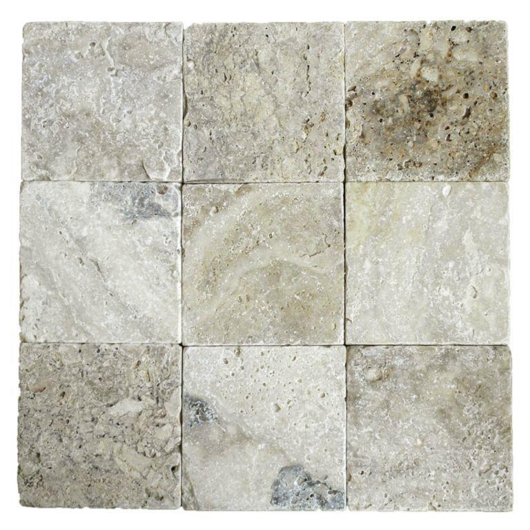 Philadelphia Travertine Paver 12x12 Tumbled   1.25 inch