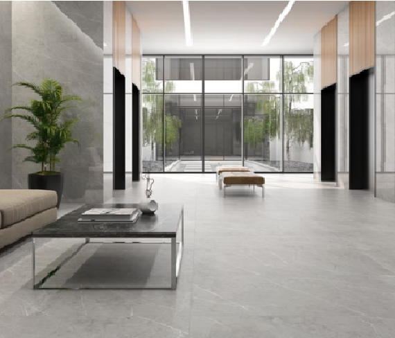 Piasentina Silver Unpolished 24x48 Porcelain  Tile