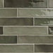 Piastrella Grey Glossy 2x10 Ceramic  Tile