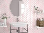 Piastrella Rose Glossy 2x10 Ceramic  Tile