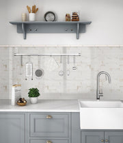 Pietra Calacatta 2x4 Subway Polished Porcelain  Mosaic