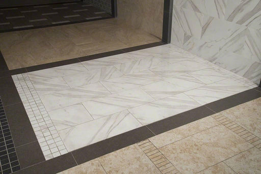 Pietra Calacatta Polished 12x24 Porcelain  Tile