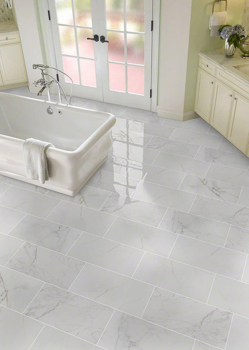Pietra Carrara Polished 12x24 Porcelain  Tile