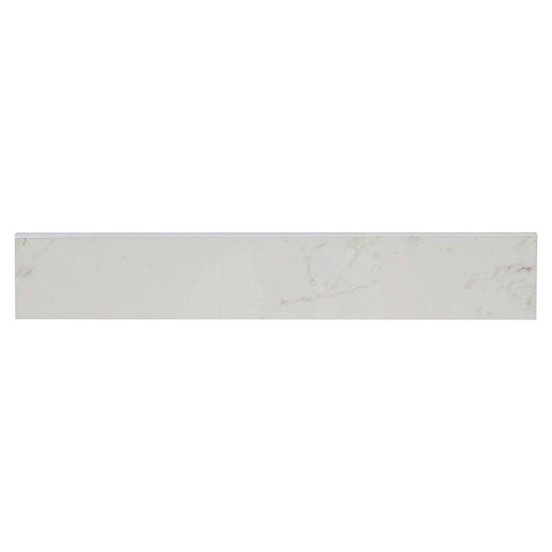 Pietra Carrara Polished 3x18 Porcelain Bullnose