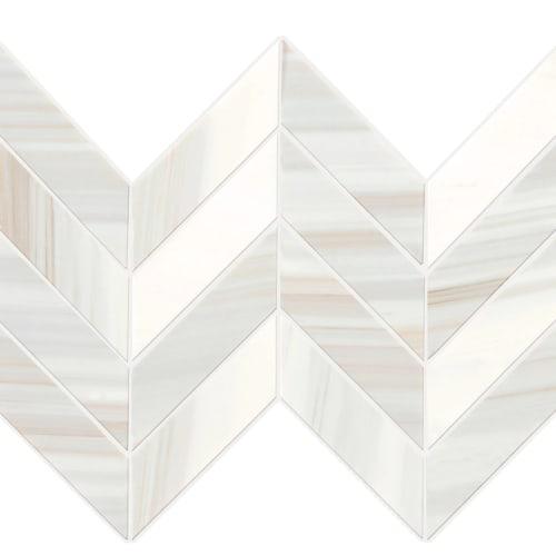 Pietra Divina Calacatta Dolomiti 1.5x5 Chevron Polished Marble  Mosaic