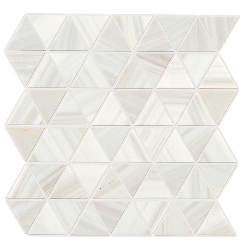 Pietra Divina Calacatta Dolomiti 2x2 Triangle Polished, Honed Marble  Mosaic