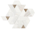 Pietra Divina Calacatta Dolomiti Gray Blend Triangle Polished Marble  Mosaic