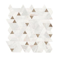 Pietra Divina Calacatta Dolomiti Gray Blend Triangle Polished Marble  Mosaic