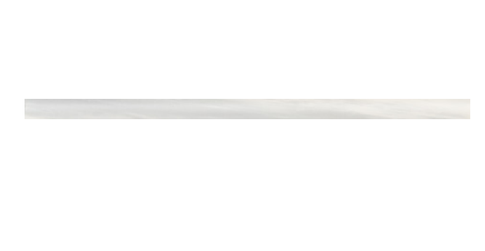 Pietra Divina Calacatta Dolomiti Marble Trim 1/2x12 Honed     Petite Pencil Rail