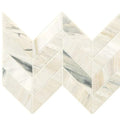 Pietra Divina Chevron Marble Mosaic in Namaste - 1.5x5 Size