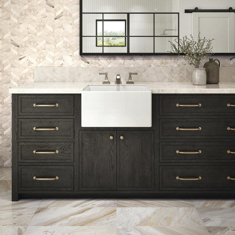 Pietra Divina Namaste Marble Tile 12x24 Polished   3/8 inch