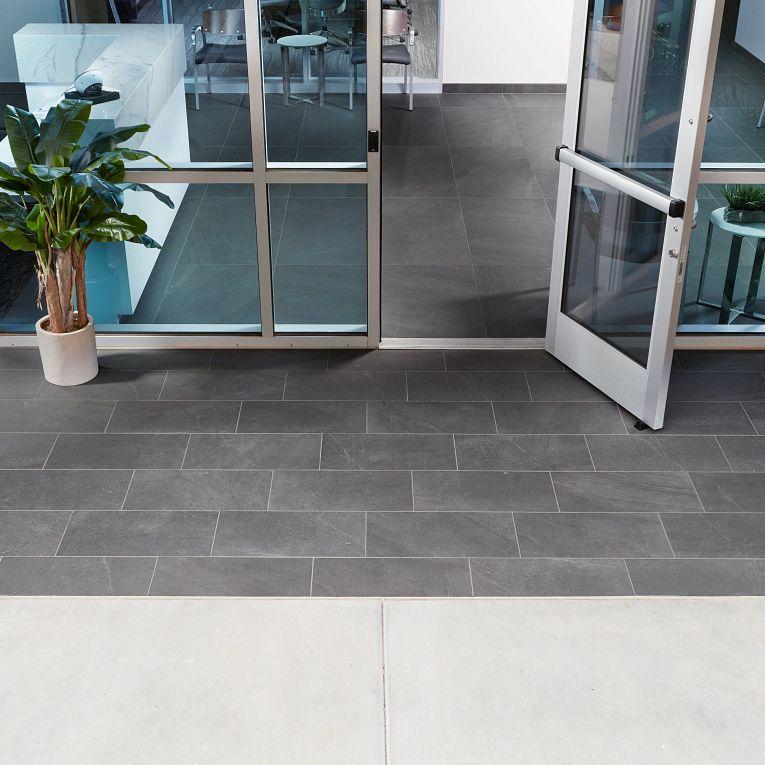 Pietra Italia Black Anti-Slip 12x24 Porcelain  Tile