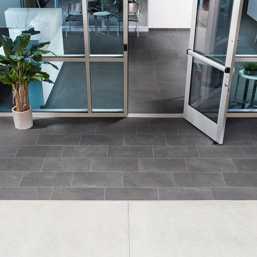 Pietra Italia Black Anti-Slip 12x24 Porcelain  Tile