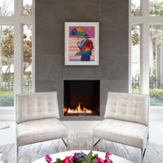 Pietra Italia Black Matte 24x24 Porcelain  Tile