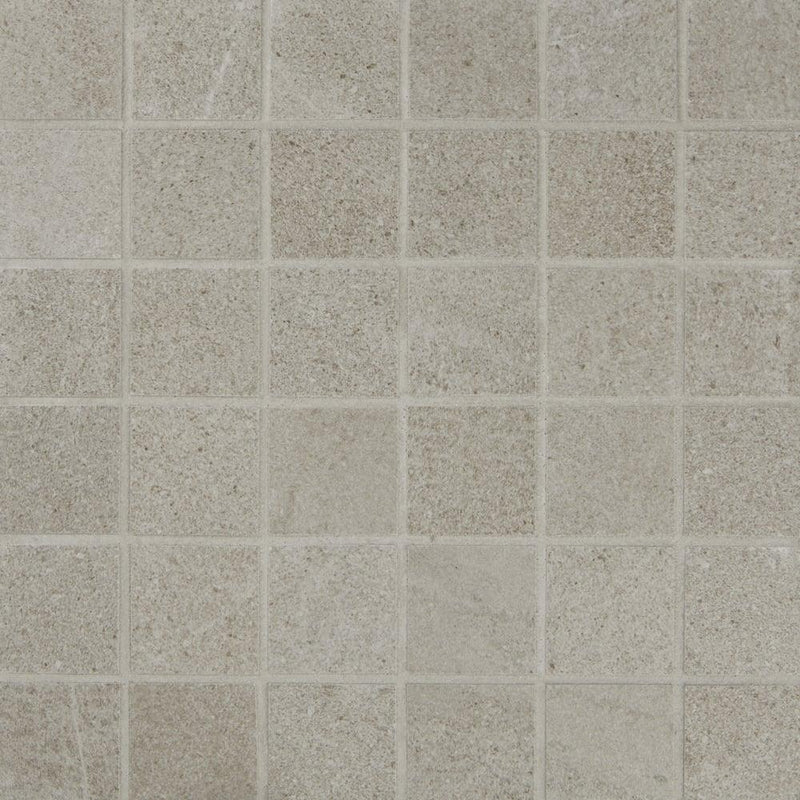 Pietra Italia Grey 2x2 Square Matte Porcelain  Mosaic