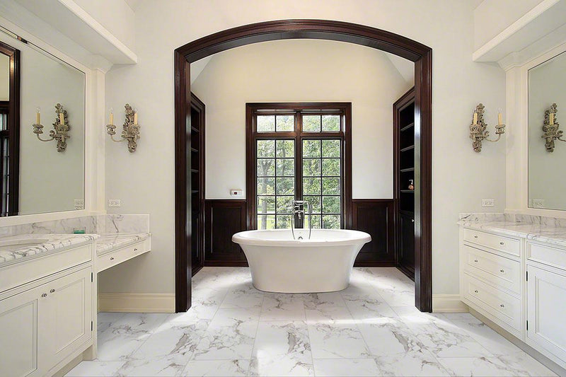 Pietra Statuario Matte 12x24 Porcelain  Tile