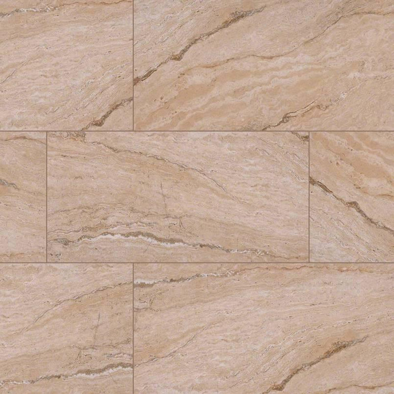 Pietra Vezio Beige Matte 12x24 Porcelain  Tile