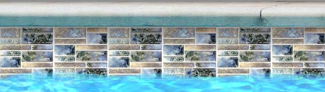 Pilos Satin Pearl Random Smooth, Glossy, Textured Porcelain  Mosaic