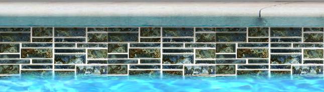 Pilos Spring Random Smooth, Glossy, Textured Porcelain  Mosaic