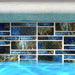 Pilos Summer Blue Random Smooth, Glossy, Textured Porcelain  Mosaic