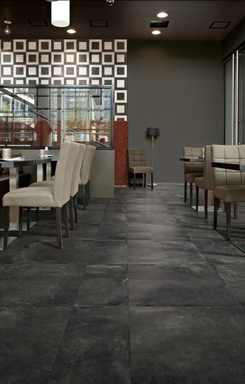Plus One Coal Matte 24x48 Porcelain  Tile