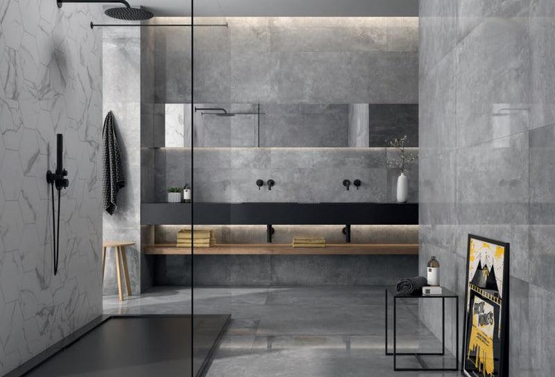 Point Gris Polished 24x24 Porcelain  Tile