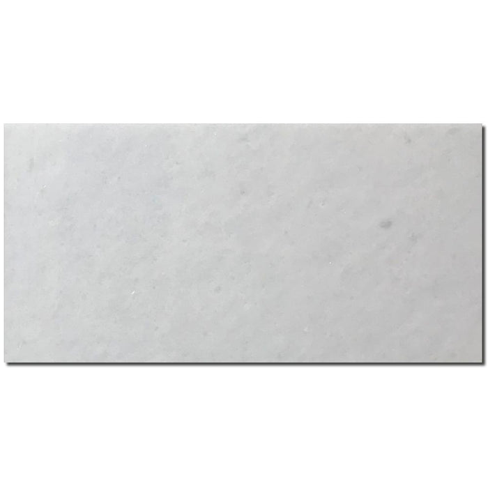 Polar White Marble Tile 12x24 Honed