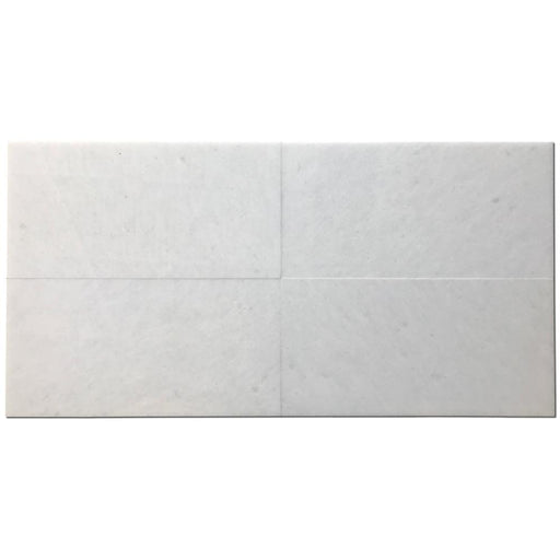 Polar White Marble Tile 12x24 Honed