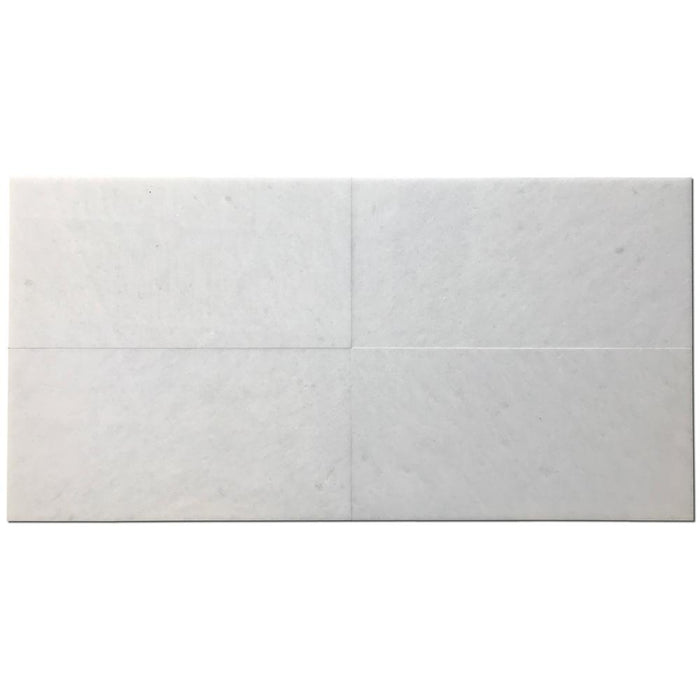 Polar White Marble Tile 12x24 Honed